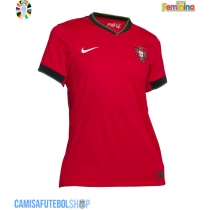 Camisa de time de futebol Portugal Replicas 1º Equipamento Feminina Europeu 2024 Manga Curta